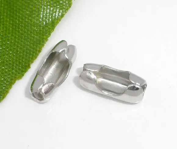 DoreenBeads 400 шт шарик серебряного цвета соединитель цепи застежки подходят 3 2 мм (B04953)