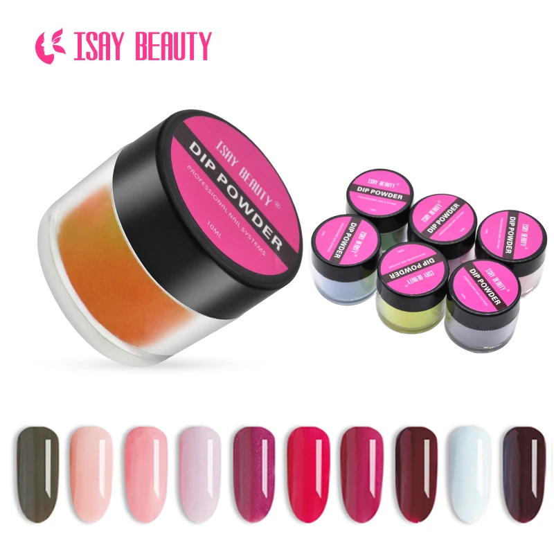 ISAYBEAUTY акриловая пудра для ногтей 10 г 210 цвет последняя длительная не УФ Глиттер