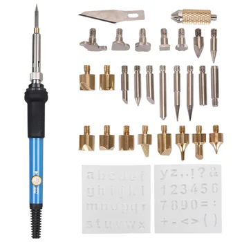 

28-in-1 Regulated Temperature Electric Welding Soldering Iron Set Welding Solder Station Heat Pencil Repair Tool Kit