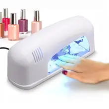 9 Вт переносной УФ-светильник светодиодный светильник для ногтей Сушилка для ногтей для всех гелей лак для солнца лампа Сушилка инфракрасного зондирования ЖК-дисплей маникюр