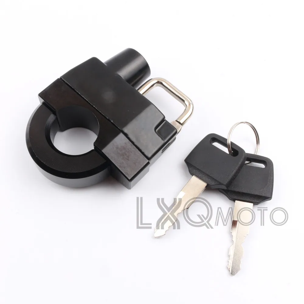 Motorcycle Universal 25mm Handlebars Helmet Lock Key Anti thief