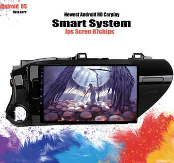 

10.1" 6G RAM 8 core Android 10.0 Car DVD GPS Navigation For TOYOTA Hilux 2016 2017 audio stereo car radio headunit Tape Recorder
