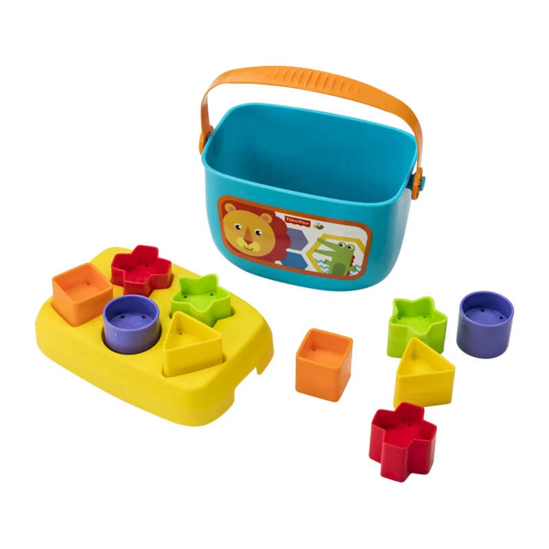 Fisher-Price FFC84 портативный конструктор для малышей+ 6 месяцев Монтессори игра обучающая организация с различными цветами форм