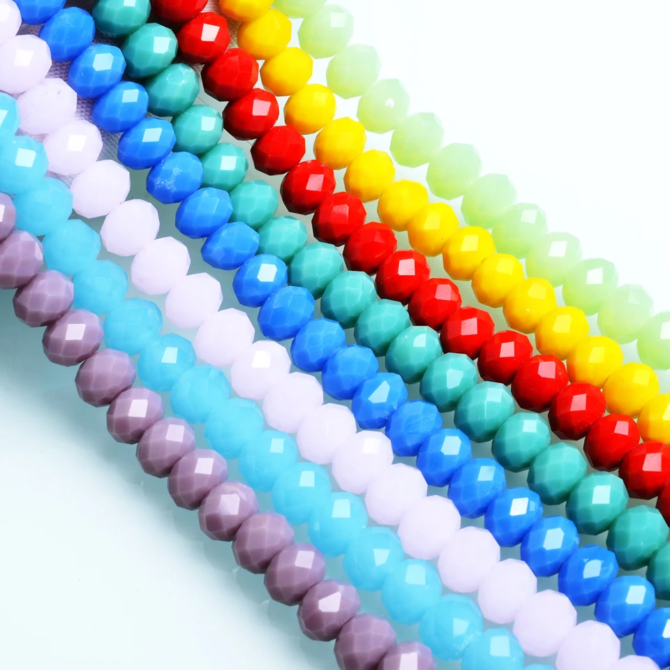 JewelryMakingBeadsMulticolor8mmRondelleLooseBeadsWholesale