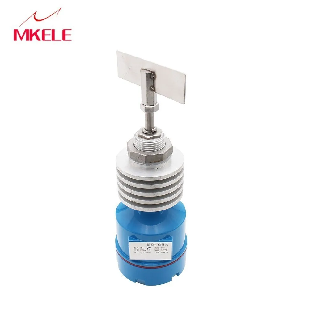 

ZXK-30B Rotary Paddle Level Switch 220VAC with B Type Stainless Steel Blade Thread Connection Level Switch and 5 Type Choose