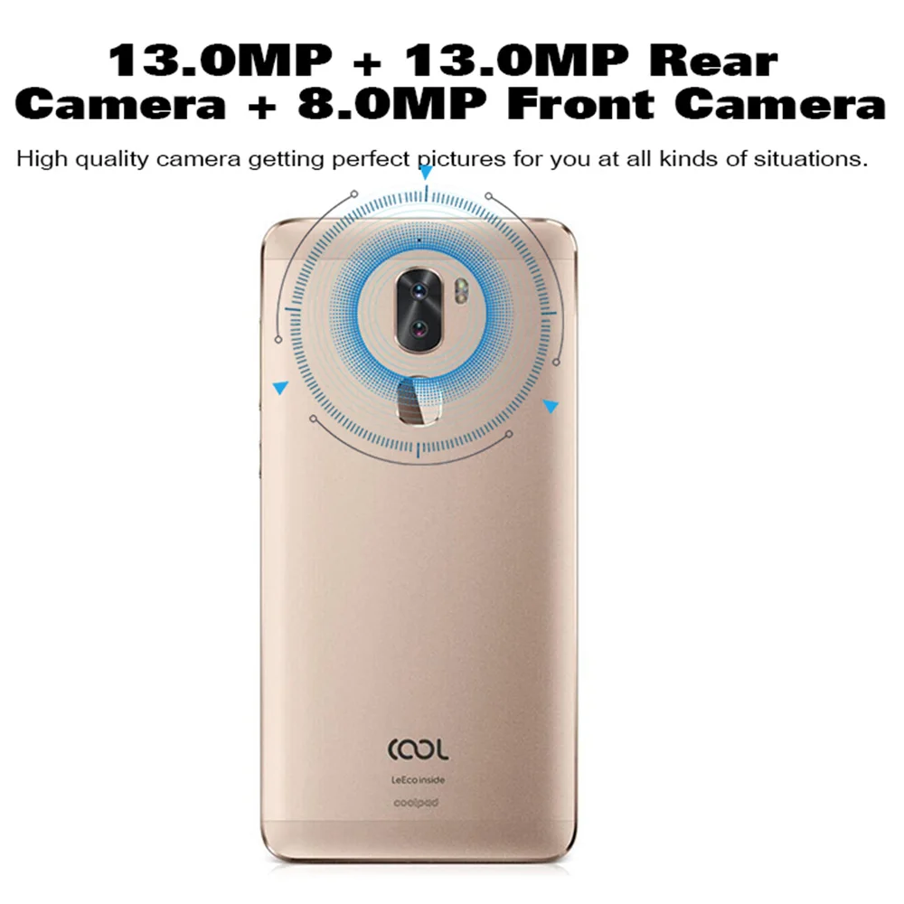 Coolpad Cool1 Dual (C103) Глобальная версия мобильного телефона 5 &quotSnapdragon 652 Octa Core 4 Гб + 32 ГБ