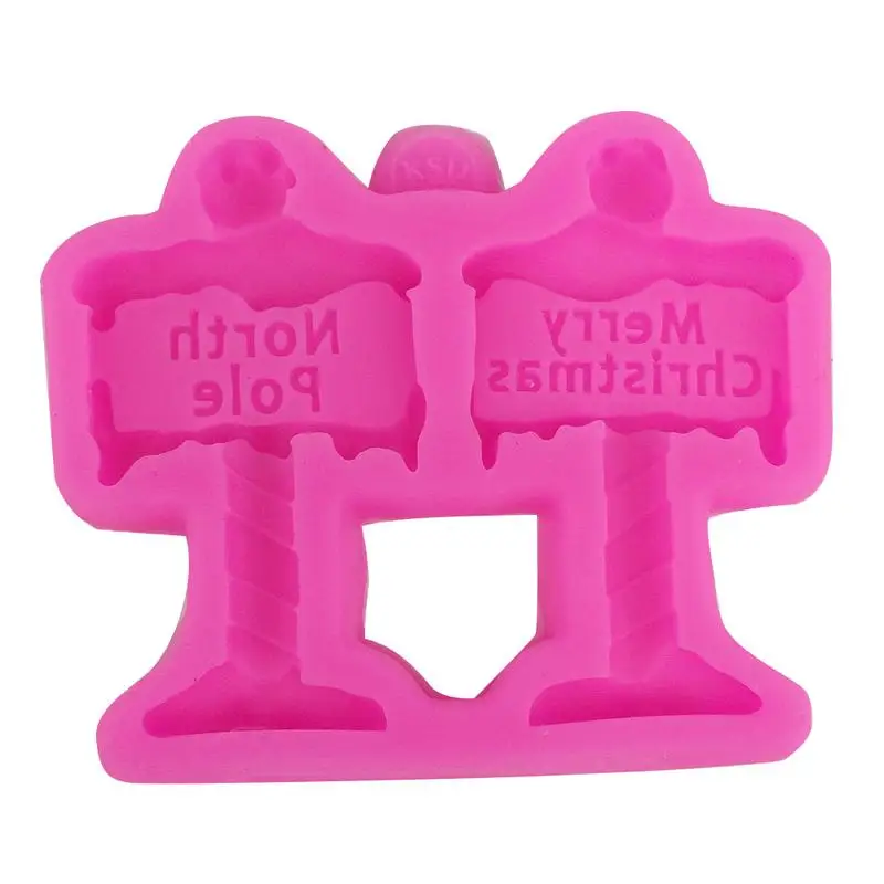 

Chocolate DIY Fondant Cake Decorating Tools Christmas Aromatherapy Plaster Mould Signpost Silicone Mold Fast Delivery