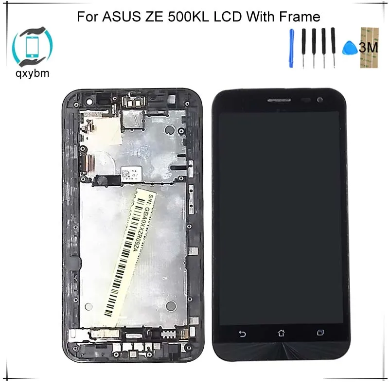 5 0 &quotдля ASUS Zenfone 2 Laser ZE500KL ZE500KG Z00ED ЖК дисплей сенсорный экран дигитайзер с рамкой