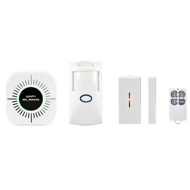 

433MHZ USB WiFi GSM SMS Home Burglar Security Alarm System PIR Motion Detector APP Control Sensor Fire Smoke Detector Alarm NEW