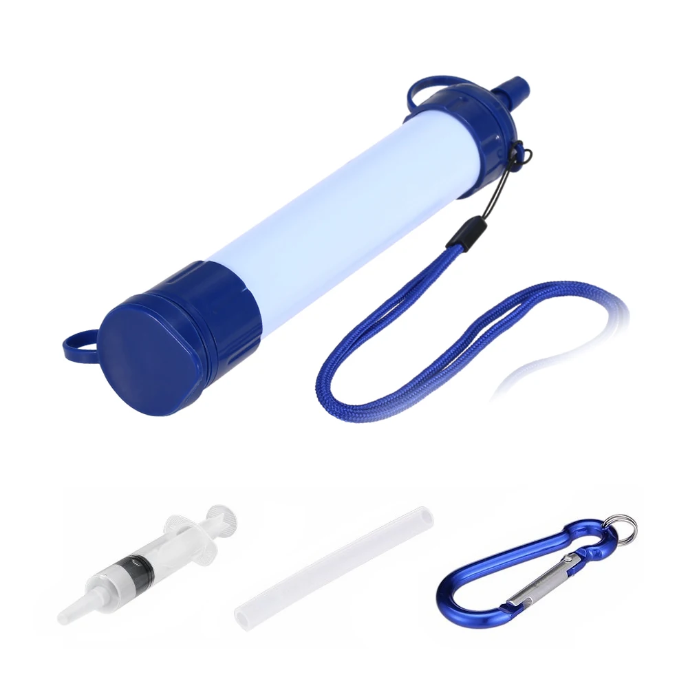 Water Filter Straw and Cleaning Kit Water Filtration System for Outdoor Survival Emergency Hiking Travel Camping Equipment Water Filter Straw and Cleaning Kit Water Filtration System for Outdoor Survival Emergency Hiking Travel Camping Equipment