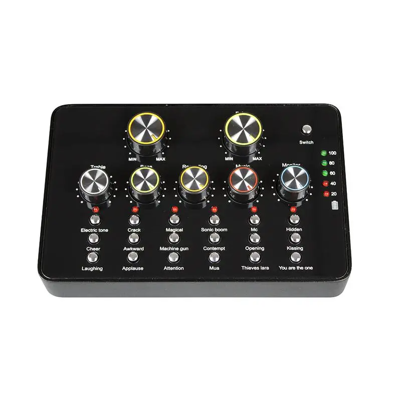 V10 USB الصوت ميكروفون المحمولة كارت الصوت الإنترنت الترفيه الشخصية تدفق الصوت الحي تنطبق هاتف الكمبيوتر