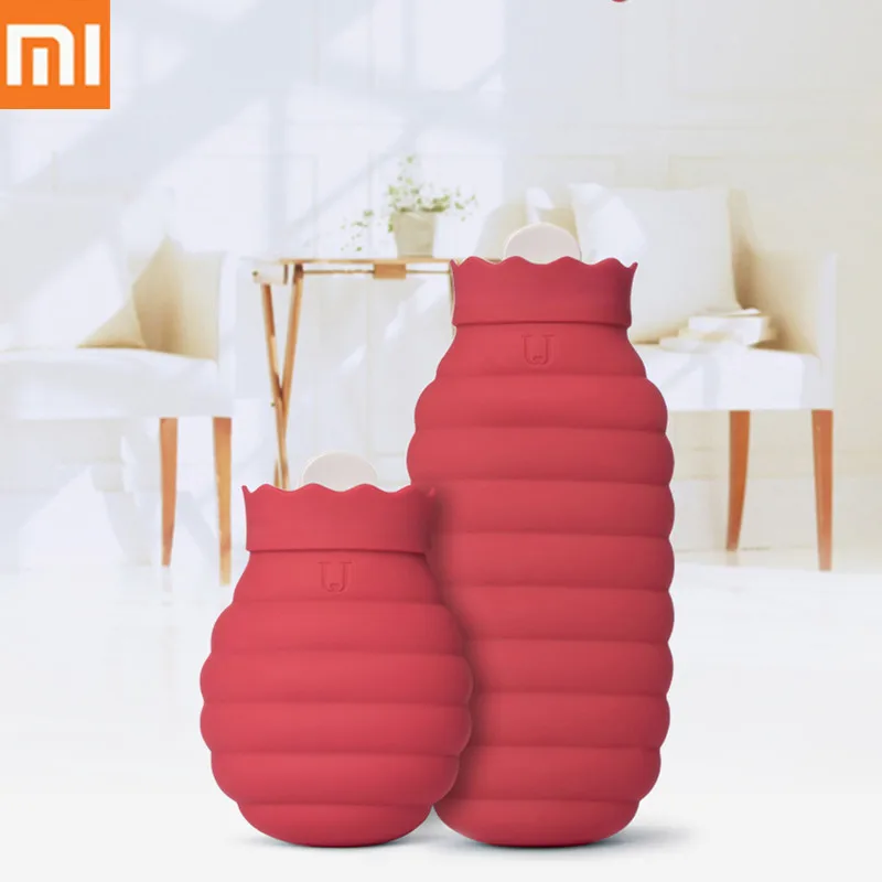

Xiaomi 313ml/620ml Portable Silicone Microwave Heating Hot Water Bag Winter Hand Warmer With Knitted Cover Hot Water Bottle