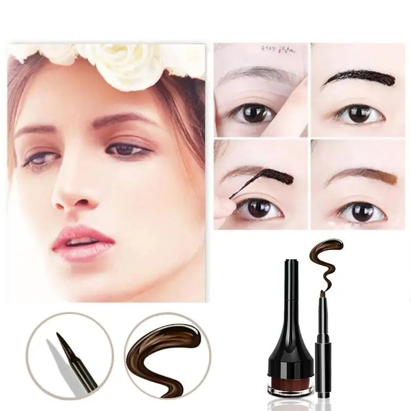 Buy 3 Colors Peel Off Eyebrow Dye Cream Gel Enhancer