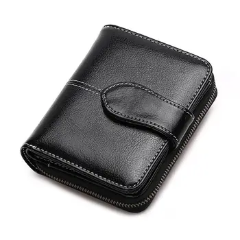 

Sendefn New Wallet Women Purse Brand Coin Purse Zipper Wallet Female Short Wallet Women Split Leather Small Purse 5150-6