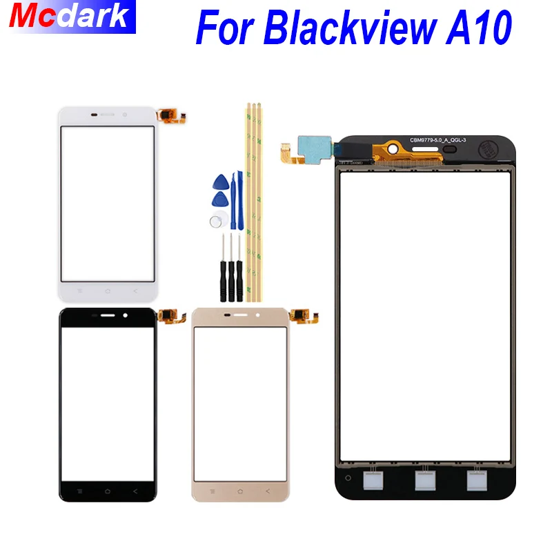Сенсорный экран 5 0 дюйма для Blackview A10 сенсорный внешнее Переднее стекло объектив