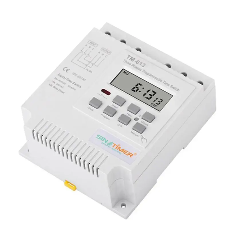 

380V Weekly 7 Days Programmable Digital Timer Switch Relay Din Rail Mount Time Controlled Switching for Electric Appliance Micro