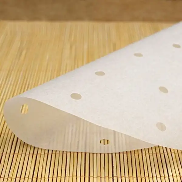 cesta de vapor 400 piezas de bolsas de aire de freidora cuadradas//revestimiento de pergamino al vapor//papel de pergamino perforado para freidora de aire Papel de pergamino de freidora de aire