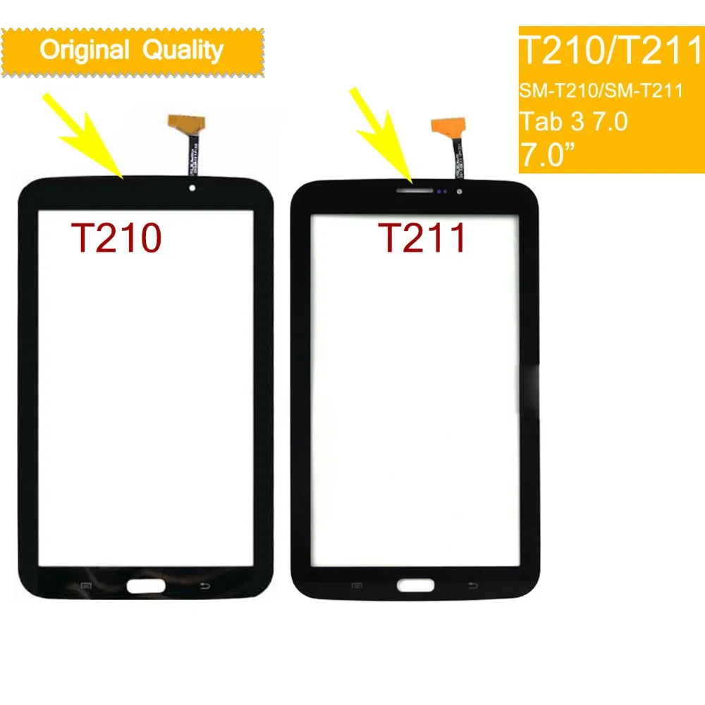 10 шт./лот для Samsung Galaxy TAB 3 LITE 7 0 SM T210 T211 сенсорный экран дигитайзер стеклянная