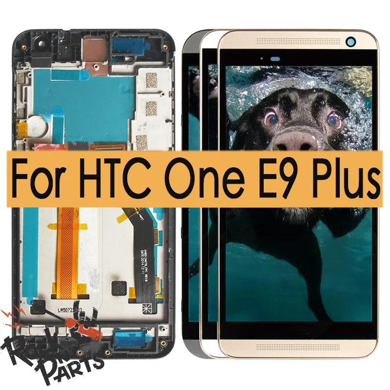 

100% Original 5.5 LCD Touch Screen with Frame for HTC One E9 Plus Display Digitizer Assembly Replacement Parts