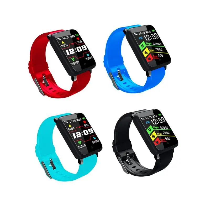

ALLOYSEED F1 1.44inch Heart Rate Blood Pressure Oxygen Monitor Waterproof Smart Watch Wearable Smartwatch