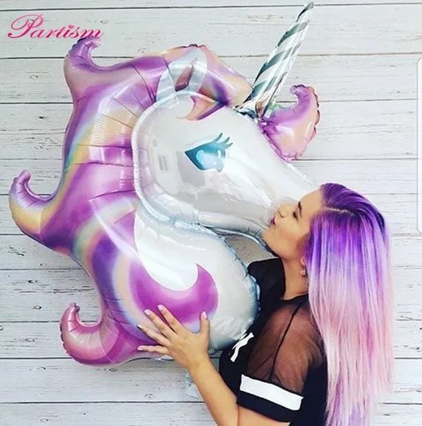 

1SET Unicorn Party Disposable Tableware Sets Paper Napkin Plates Unicorn Balloon Banner Kid Birthday/ Wedding Party Decorations