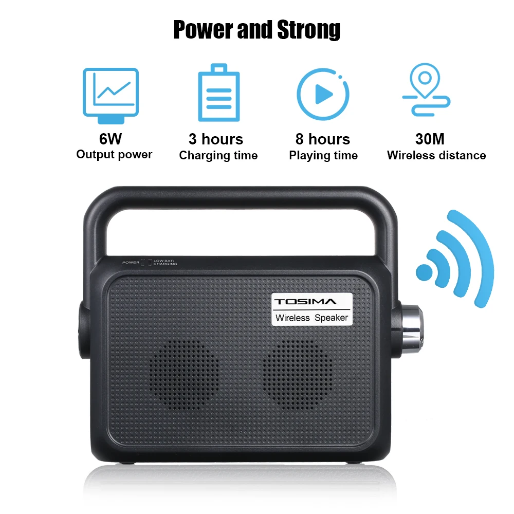 Wireless Speaker TV Portable Television Soundbox Sound Amplifier Audio