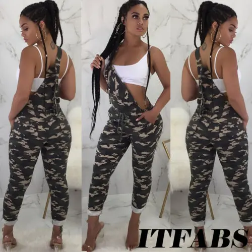 ladies camouflage jumpsuit