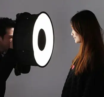 

Flash Diffuser Foldable Speedlight Annular Photography Accessories Universal Professional Softbox 45CM