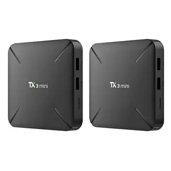 

TX3 Mini Android 7.1 Smart TV Box 1+8GB Amlogic S905W Quad Core WiFi 4K H.265 Set-top Box Media Player
