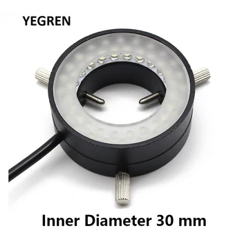 

Inner Diameter 30mm Industrial Microscope Ring Light Infrared 850 /940nm 48 LED CCD Vision Light Source Adjustable White Yellow