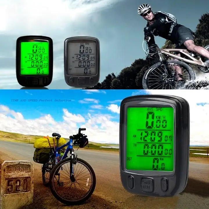 

Waterproof Bicycle Bike Cycle Wired LCD Digital Computer Speedometer Odometer LED Backlight 563B