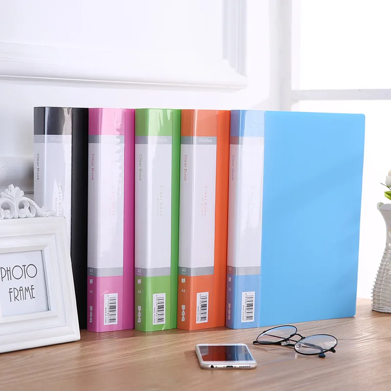 

File Book plastic insert folder examination paper folder A4 loose-leaf folder office student information folder