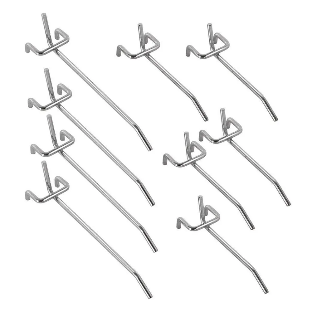 

100Pcs Pegboard Shelving Set Pegboard Hooks Storage Shop Garage Organizing Tools Hanger