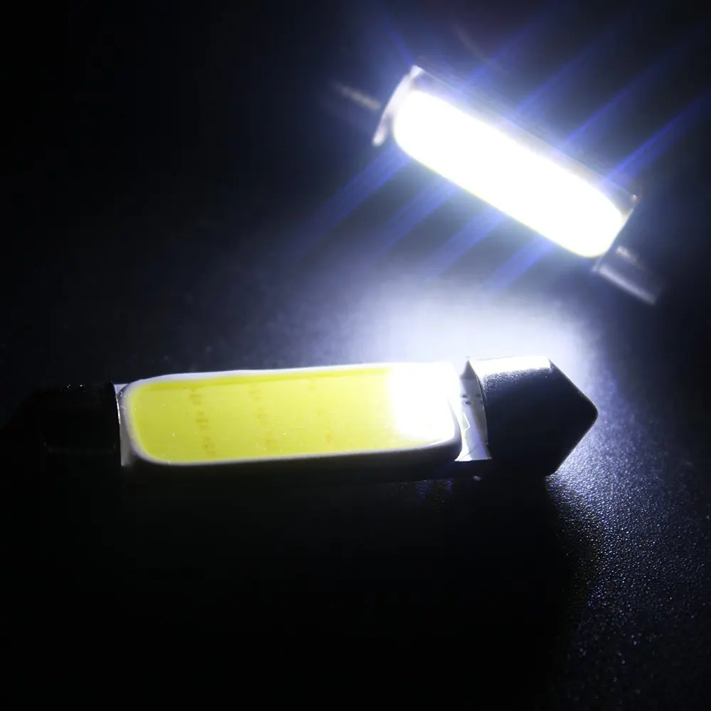 

6000K DC12V Car COB LED Bulb C5W C10W 31mm 36mm 39mm 41mm White Color Car Dome Reading Light Auto Interior Lamp