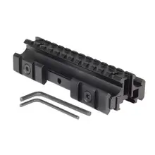 Тактический тройной рельс с плоским верхом круглое Крепление Пикатинни/Weaver rail 20 мм и 11 мм ручка для переноски для Riflescope Red Dot Sight Охота