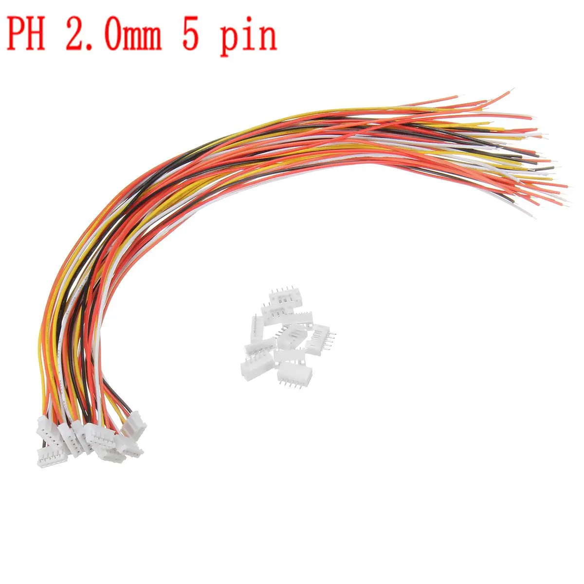 10 Pack/Set Mini Micro JST 2.0mm PH 5-Pin Connector Plug With Wires Cables 300mm | Автомобили и мотоциклы