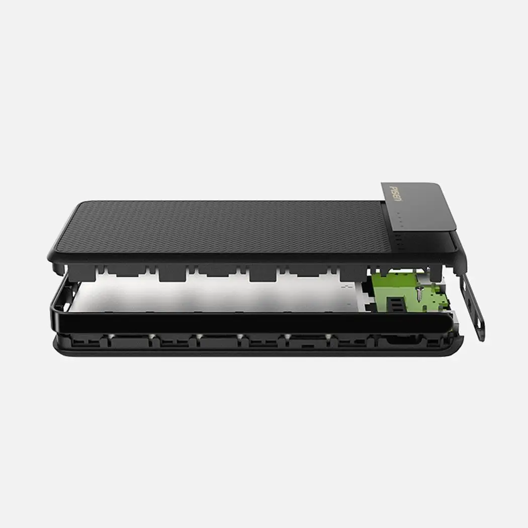 PISEN Slim Power Bank 10000 мАч ультра тонкий двойной выход Smart 2.1A Быстрая зарядка Powerbank