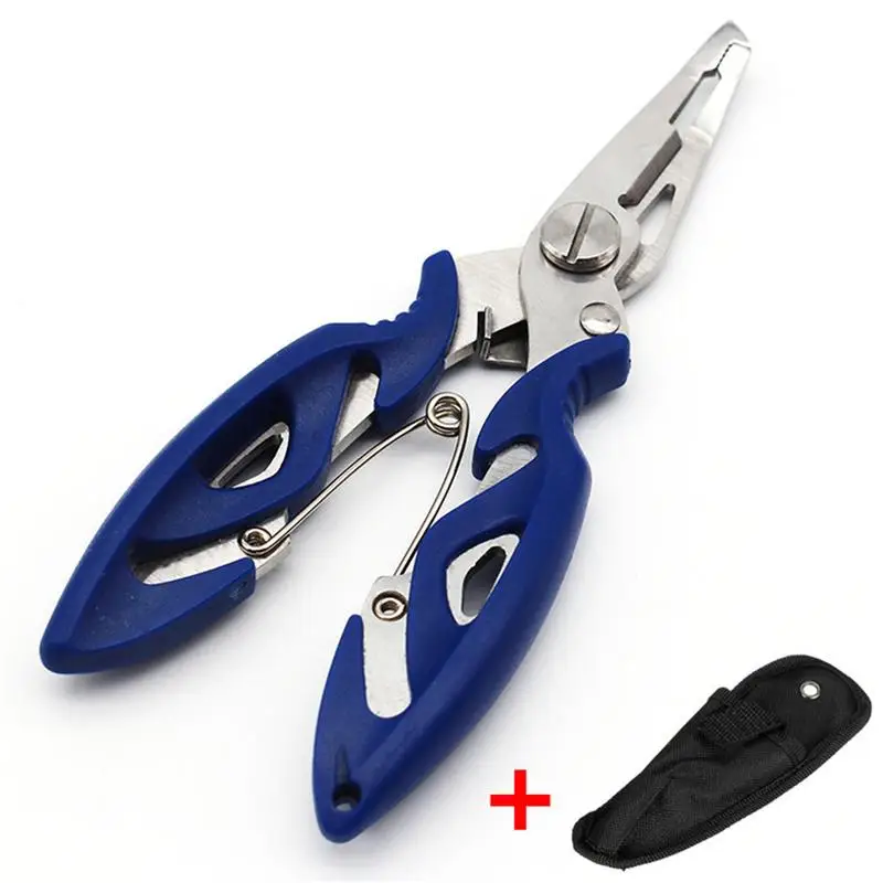  3 Colors Multi-function Curved Fishing Pliers Stainless Fish Plier Fishing Tools + Bag Suitable For - 32991848125