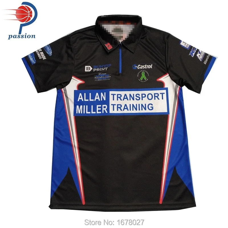 

Performance sublimated racing motocross jersey crew shirts