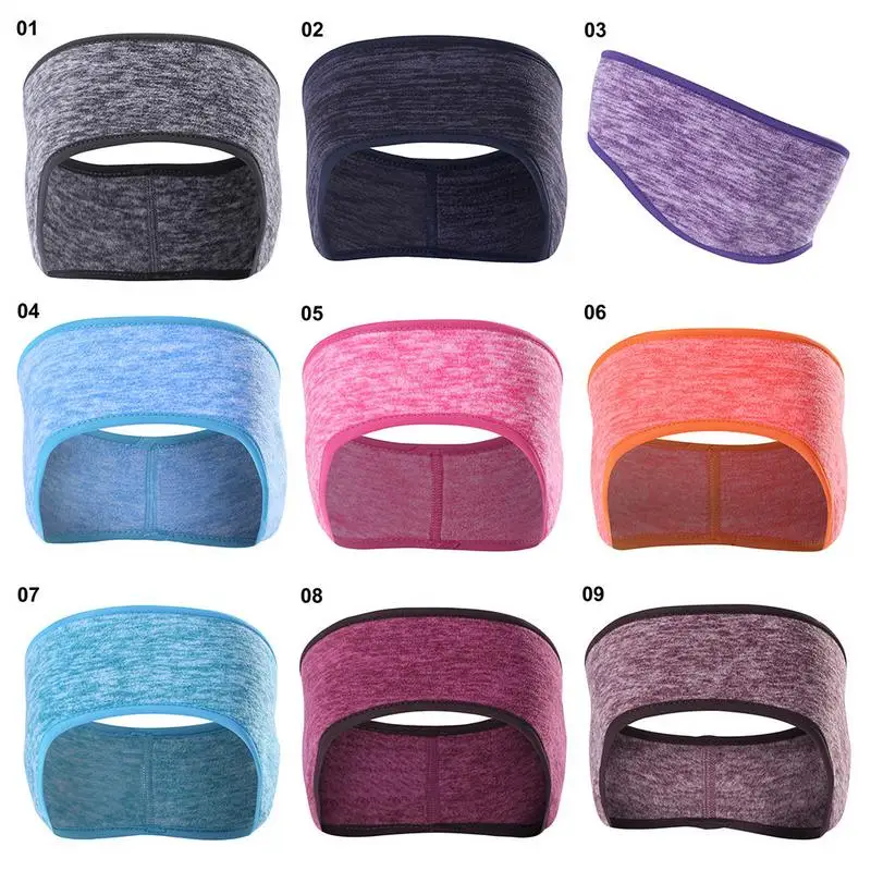 جديد النساء الرجال الدراجات العصابة الأذن دفئا الشتاء القطبي الصوف تزلج واقية أذن تمتد دنة عقال هيرباند إكسسوارات الشعر