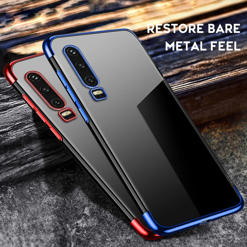 Plating Case For Huawei Honor 8S 8X 8C 8A 10 TPU Cover P Smart 2019 Y6Pro Y7 Y9 Y5 P30 Lite P20 Pro Phone Shell Coque |