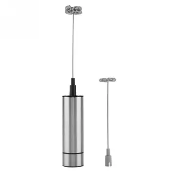 

Handheld Electric Milk Frother Coffee Foam Maker with SingleDouble Head Stainless Steel Whisks