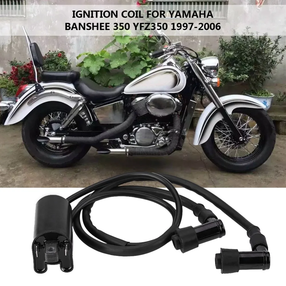 Катушка зажигания мотоцикла для Yamaha Banshee 350 YFZ350 ATV Quad 1997 1998 1999 2000 2001 2002 2003 2004 2005