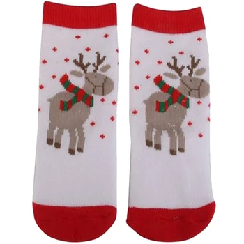 

1 Pair Reindeer Pattern Child Christmas Socks