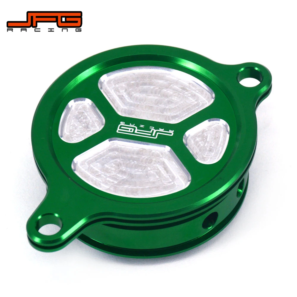 Мотоцикл CNC Алюминиевый Масляный фильтр крышка Крышка для KAWASAKI KLX450R 2008 2015 KX250F KXF250