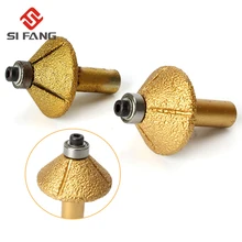 Diamond Brazed Chamfer Angle Wheel router bits with bottom bear Cone Type Bullnose Vacuum brazed diamond BRAZED Profile Wheel Diamond Brazed Chamfer Angle Wheel router bits with bottom bear Cone Type Bullnose Vacuum brazed diamond BRAZED Profile Wheel