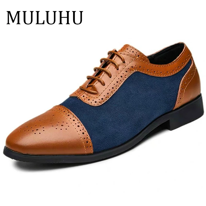 Весенняя коллекция MULUHU 2019 мужская модель офисная обувь одежда свадебные туфли