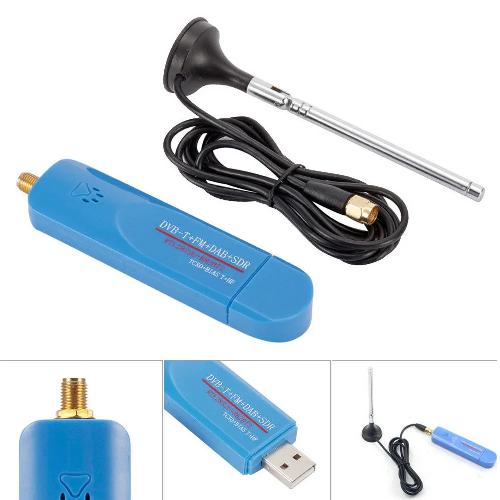 Tuner Mini Equipment TV Stick Digital Short Wave SDR RTL-SDR DVB-T FM RTL2832U Antenna Support Video USB Dongle Bias #1229