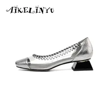 AIKELINYU 2019 Fashion Comfort Low Heel Lady Pumps Silver Black Elegent Transparent Square Heel Shoes Spring Office Women Pumps AIKELINYU 2019 Fashion Comfort Low Heel Lady Pumps Silver Black Elegent Transparent Square Heel Shoes Spring Office Women Pumps