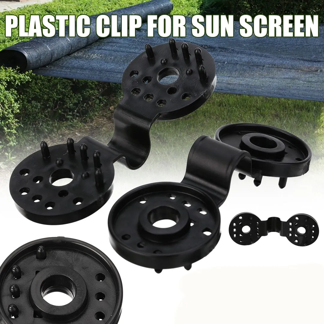 

Plastic Instant Grommet 10/20/40/80pcs for Choose Shade Cloth Privacy Screen Tarp Poultry Net Clip Practical Grommets